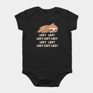 Funny Lazy Sloth Baby Bodysuit